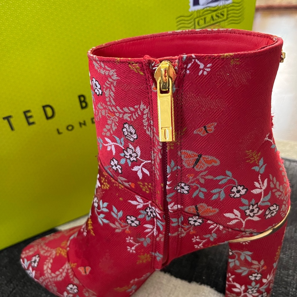 Ted Baker Red 3” Booties